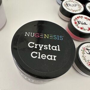 (2) NUGENESIS Crystal Clear and Desert Sand Nail Powder